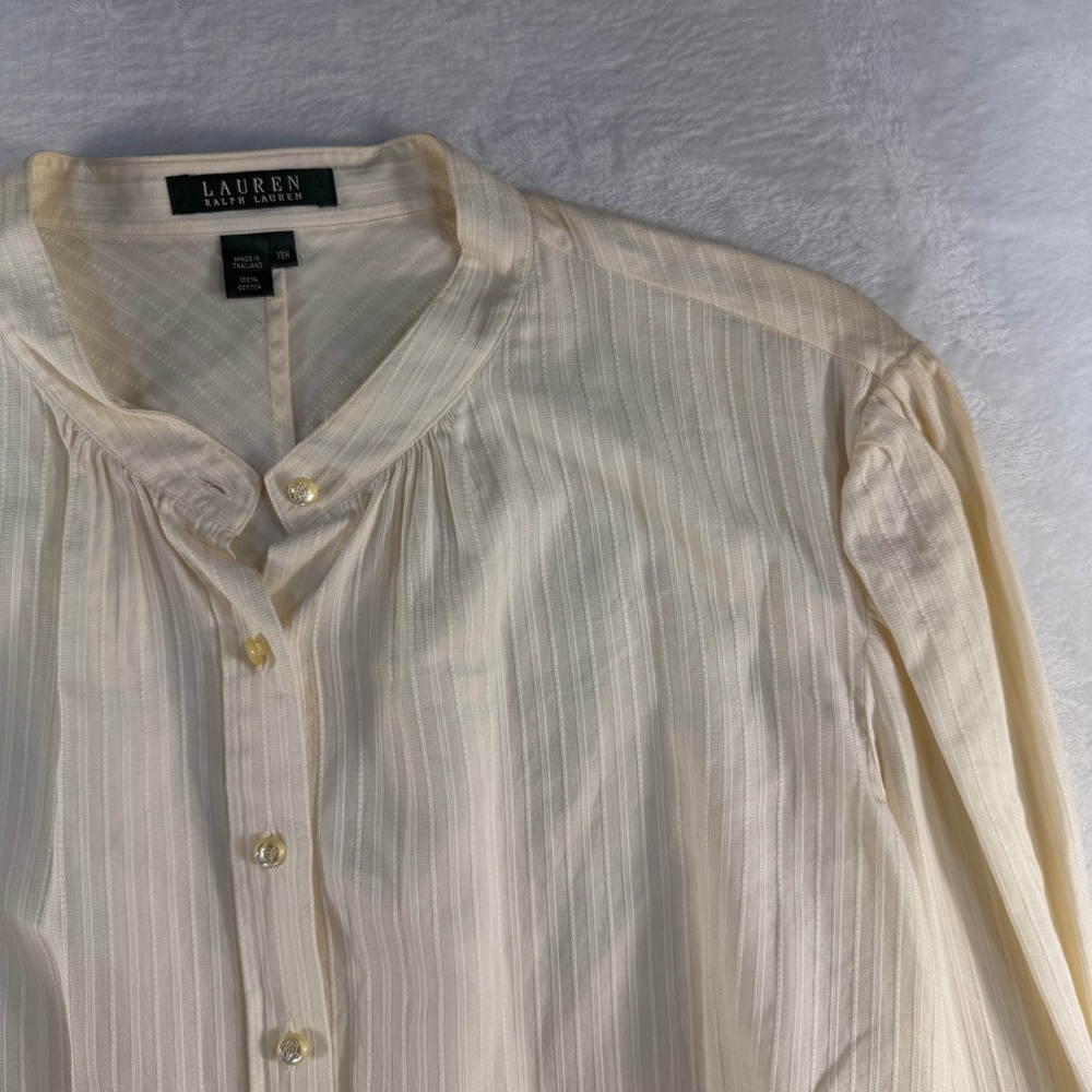 Ralph Lauren LRL Plus 18W Shirt Button Down Quiet Luxury Old Money Professional - Picture 3 of 14